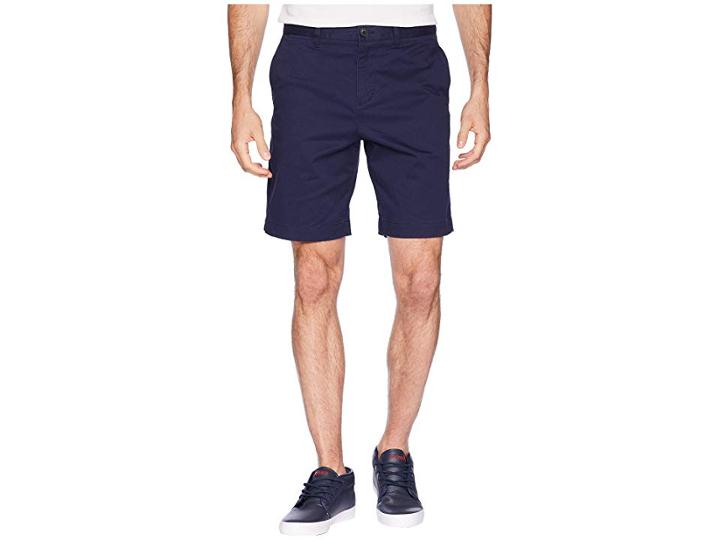 Lacoste Stretch Regular Fit Bermudas (navy Blue) Men's Shorts