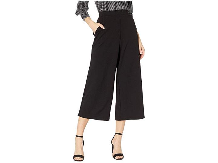 Eci Wide-legged Stretch Pants (black) Women's Casual Pants