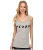 Dylan By True Grit Tank Top With Dream Screen And Lace (heather) Women's Sleeveless