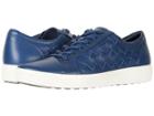 Ecco Soft 7 Woven Tie (true Navy) Men's Lace Up Casual Shoes