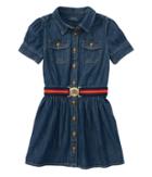 Polo Ralph Lauren Kids Denim Shirtdress (little Kids) (quincy Wash) Girl's Dress