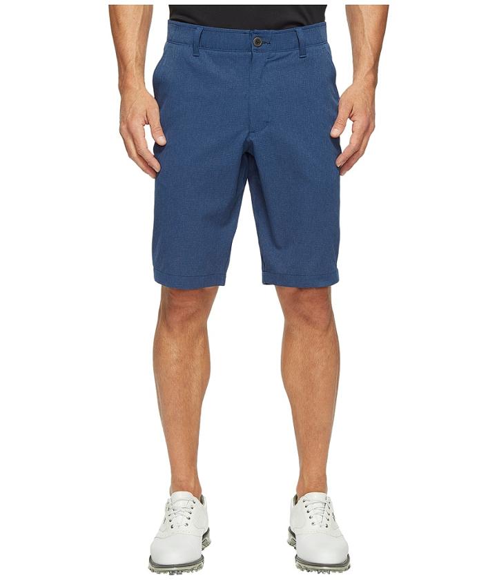 Under Armour Golf Match Play Vented Taper Shorts (academy True Gray Heather/academy) Men's Shorts