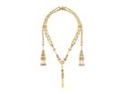 Tory Burch Embellished Necklace (light Topaz/vintage Gold) Necklace