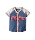 Mud Pie All Star Button Down Short Sleeve Shirt (infant/toddler) (blue) Boy's Clothing
