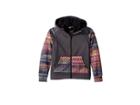 Burton Kids Scoop Full Zip Hoodie (little Kids/big Kids) (true Black Heather/technicat Dream) Girl's Sweatshirt