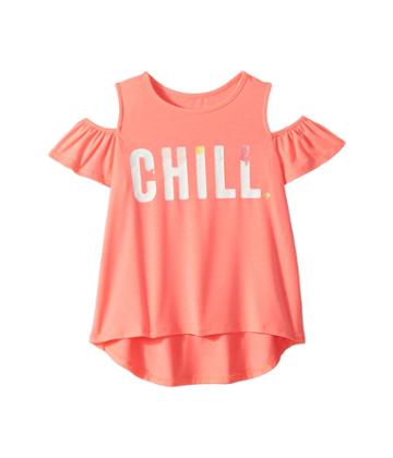 Kate Spade New York Kids Chill Tee (little Kids/big Kids) (surprise Coral) Girl's T Shirt