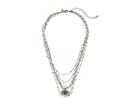Rebecca Minkoff Layered Beads Evil Eye Necklace (turquoise Multi) Necklace