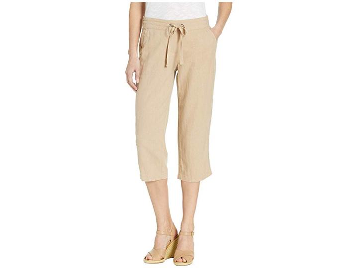 Per Se 21 Drawstring Capris (khaki) Women's Casual Pants