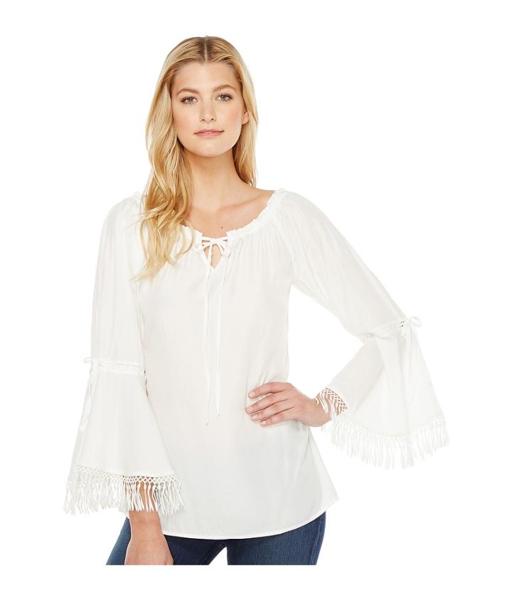 Union Of Angels Silvia Top (white) Women's Clothing