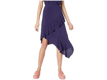 Nevereven Ruffle Wrap Skirt (one Am) Women's Skirt
