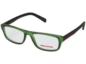 Prada 0ps 06gv (transparent Green Rubber) Fashion Sunglasses