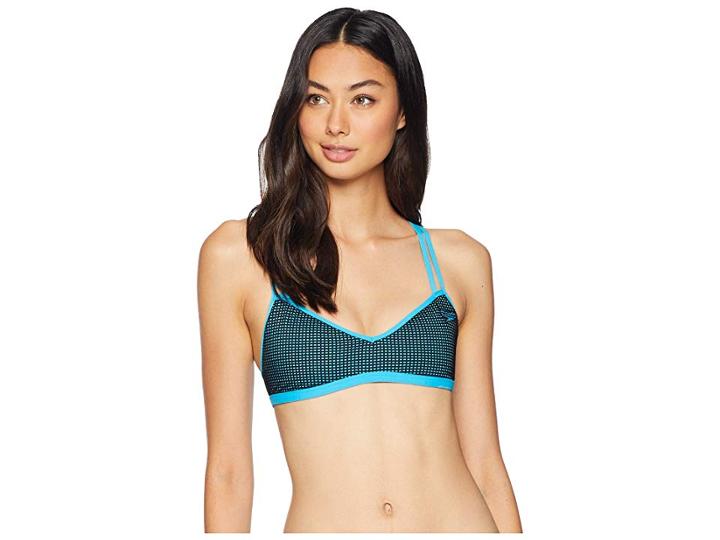Speedo Mesh Top (electric Turquoise) Women's Swimwear