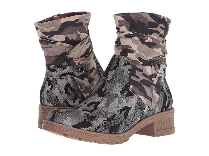 L'artiste By Spring Step Cammo (black Multi) Women's Shoes