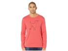 Life Is Good Amigo Long Sleeve Crusher T-shirt (heather Americana Red) Men's T Shirt