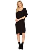 Heather Lynn Asymmetrical Pullover Dress (black) Women's Dress