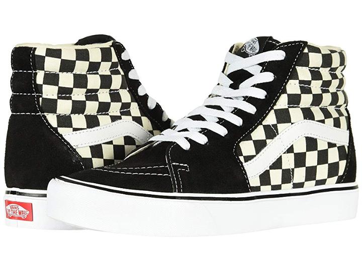 Vans Sk8-hi Lite ((checkerboard) Black/white) Men's Skate Shoes