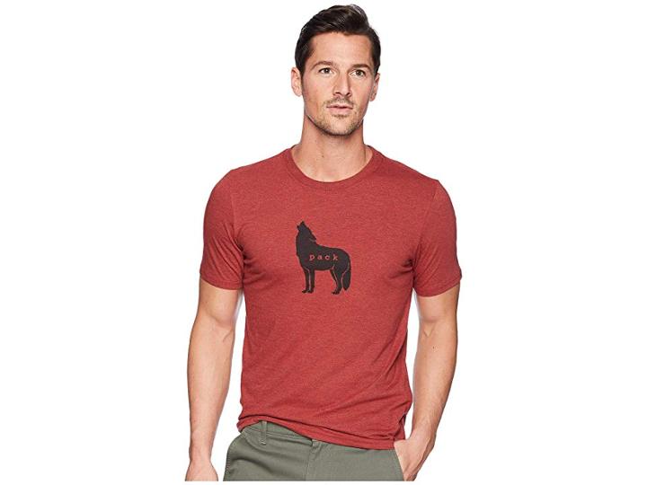 Prana Wolf Pack Journeyman Tee (mulled Wine Heather) Men's T Shirt