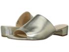 Nine West Raissa Slide Sandal (platino Etched Metallic Pu) Women's Shoes