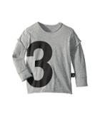 Nununu Number T-shirt (infant/toddler/little Kids) (heather Grey) Kid's T Shirt