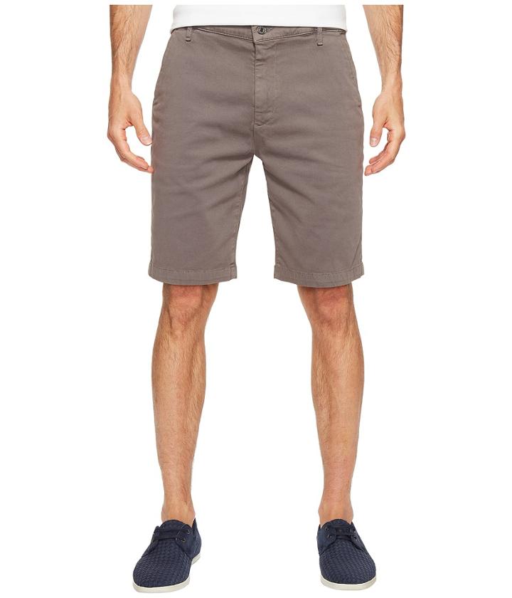 7 For All Mankind Luxe Performance Sateen Chino Shorts (shaded Stone) Men's Shorts