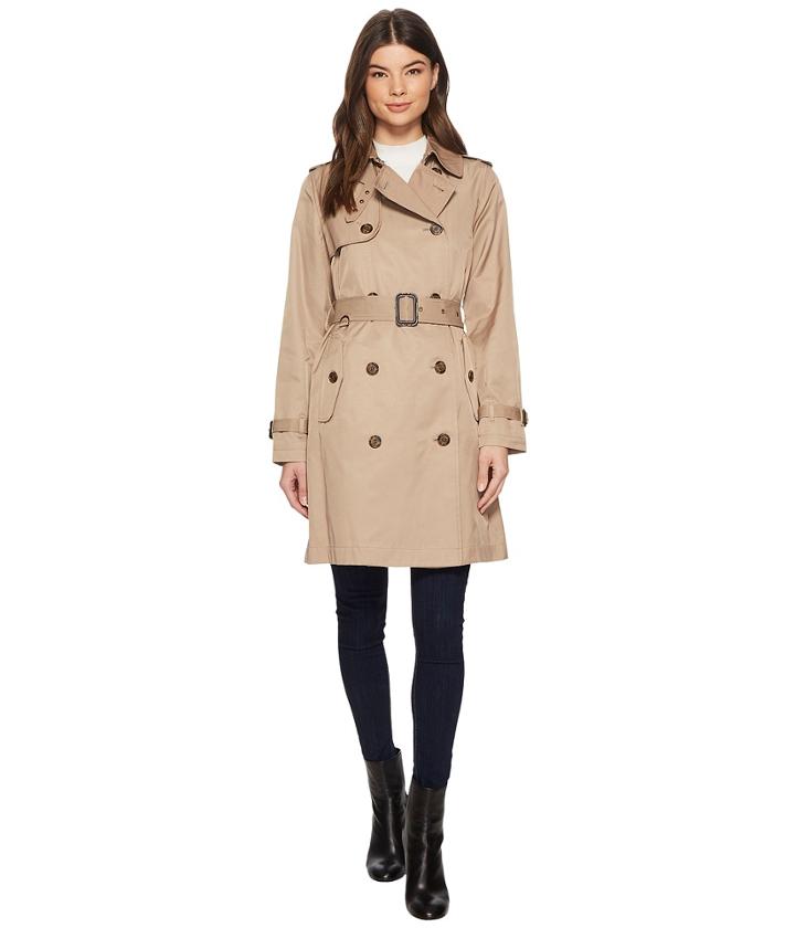 Lauren Ralph Lauren Classic Trench With Zipout Warmer (sand) Women's Coat
