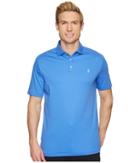 Polo Ralph Lauren Pima Polo Short Sleeve Knit (scottsdale Blue) Men's Clothing