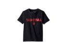 Under Armour Kids Basketball Wordmark Short Sleeve Tee (big Kids) (black/green Typhoon/red) Boy's T Shirt