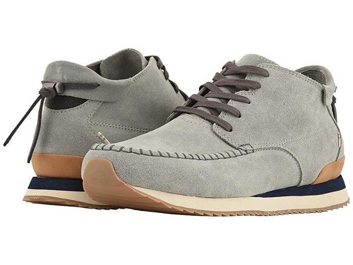 Toms Balboa Mid Water-resistant (neutral Gray Suede) Men's Lace Up Casual Shoes