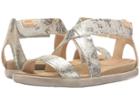 Ecco Damara Strap Sandal (gravel Metallic Cow Suede) Women's  Shoes