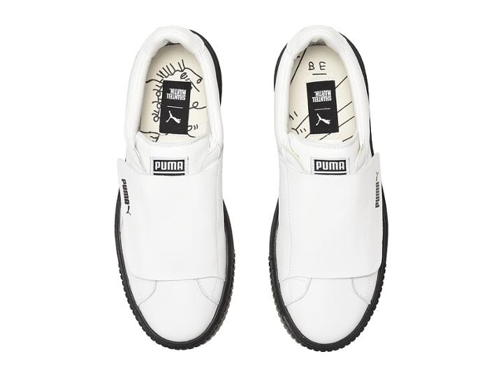 Puma Platform Strap Sm (puma White/puma Black) Women's Shoes