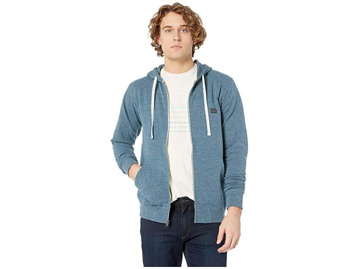Billabong All Day Zip Hoodie (dark Royal) Men's Sweatshirt