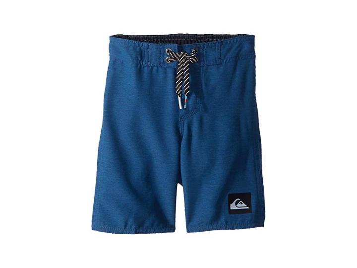 Quiksilver Kids Highline Kaimana Boardshorts (toddler/little Kids) (vintage Indigo) Boy's Swimwear