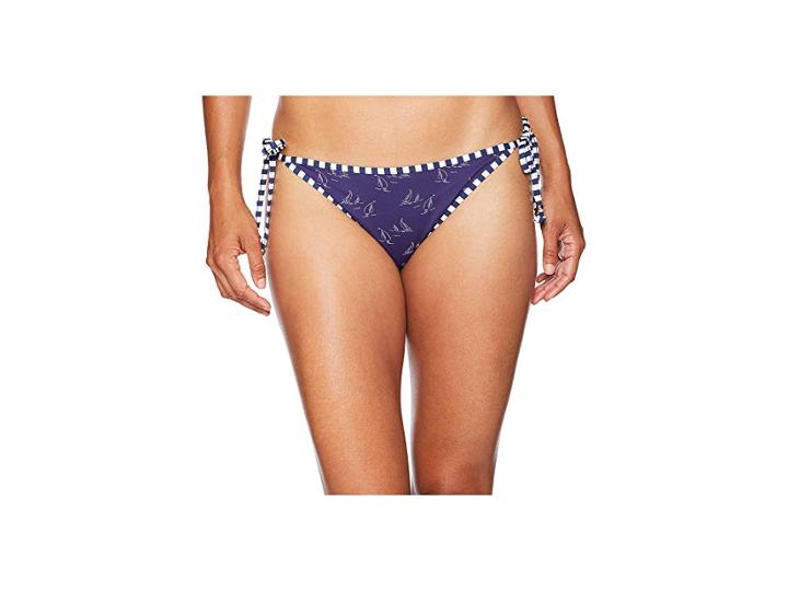 Vineyard Vines Golf Boat Print Reversible String Bikini Bottom (deep Bay) Women's Swimwear
