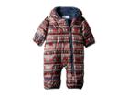Columbia Kids Frosty Freezetm Bunting (infant) (red Element Zigzag Print) Kid's Jumpsuit & Rompers One Piece