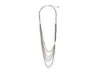 Steve Madden Multi-strand Braided Chain Necklace (tri-tone) Necklace
