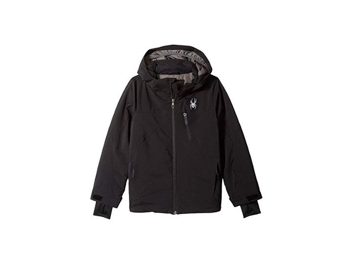 Spyder Kids Ambush Jacket (big Kids) (black/black/black 1) Boy's Coat