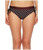 Kate Spade New York Doheny Beach #77 Hipster Bikini Bottom W/ Side Ties (black) Women's Swimwear