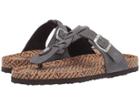 Muk Luks Zoe (dark Grey) Women's Sandals