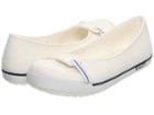 Crocs Crocband 2.5 Flat (white/navy) Women's Flat Shoes