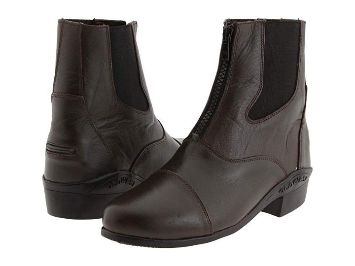 Old West English Kids Boots Zipper Boot (toddler/little Kid/big Kid) (brown) Cowboy Boots
