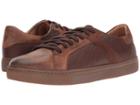 Trask Aaron (brown Calfskin/brown American Bison) Men's Flat Shoes
