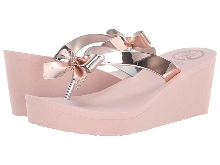 Guess Siarra (gold Synthetic) Women's Sandals