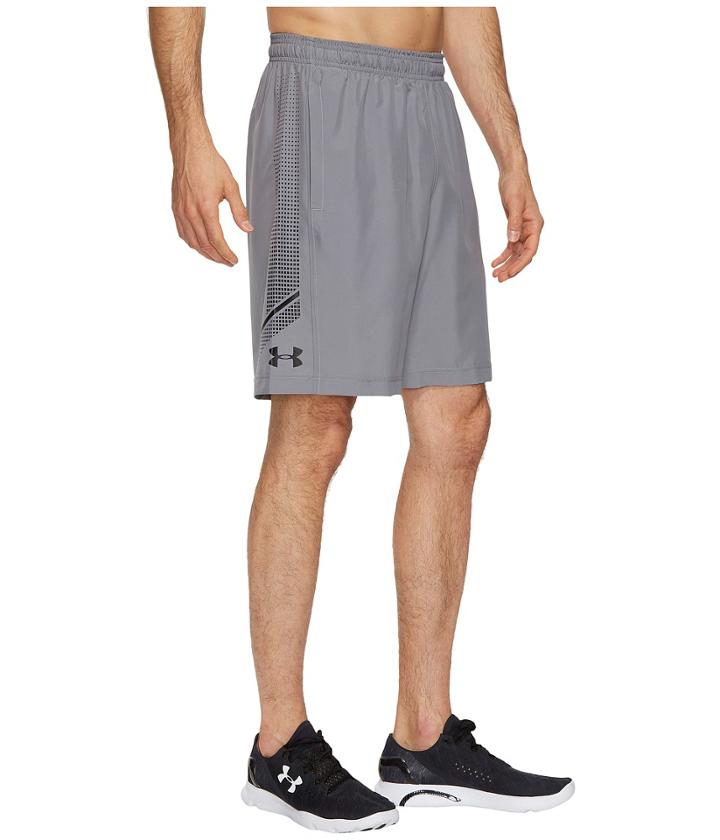 Under Armour Woven Graphic Shorts (zinc Gray/black) Men's Shorts