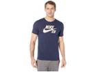 Nike Sb Sb Logo Tee (obsidian/obsidian/storm Pink) Men's T Shirt