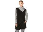 Shape Activewear Incognito Wrap Sweatshirt (black Heather) Women's Sweatshirt