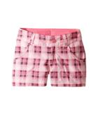 Columbia Kids Silver Ridge Printed Shorts (little Kids/big Kids) (wild Geranium Printed Plaid) Girl's Shorts