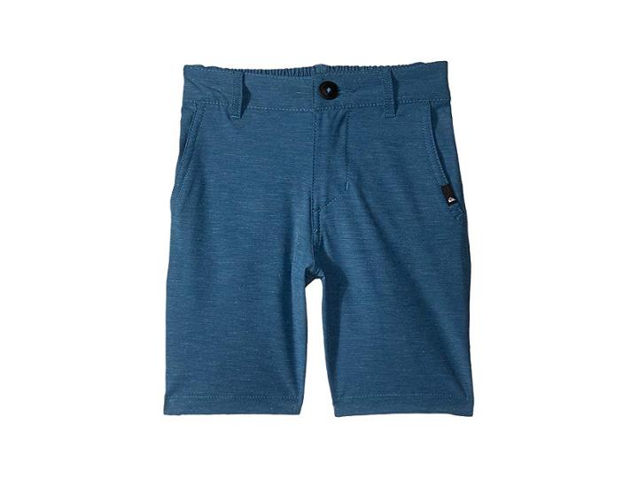 Quiksilver Kids Union Heather Amphibian Shorts (big Kids) (real Teal) Boy's Shorts