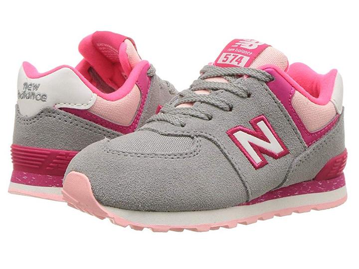 New Balance Kids Ic574v1 (infant/toddler) (grey/pink) Girls Shoes
