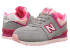 New Balance Kids Ic574v1 (infant/toddler) (grey/pink) Girls Shoes