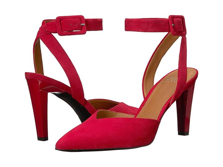 Franco Sarto Santi (cherry Kid Suede Leather) Women's Shoes
